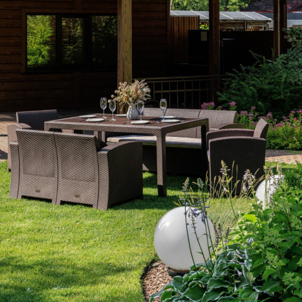 Комплект Royal Family GRAND LANA LUX  DINING L коричневый